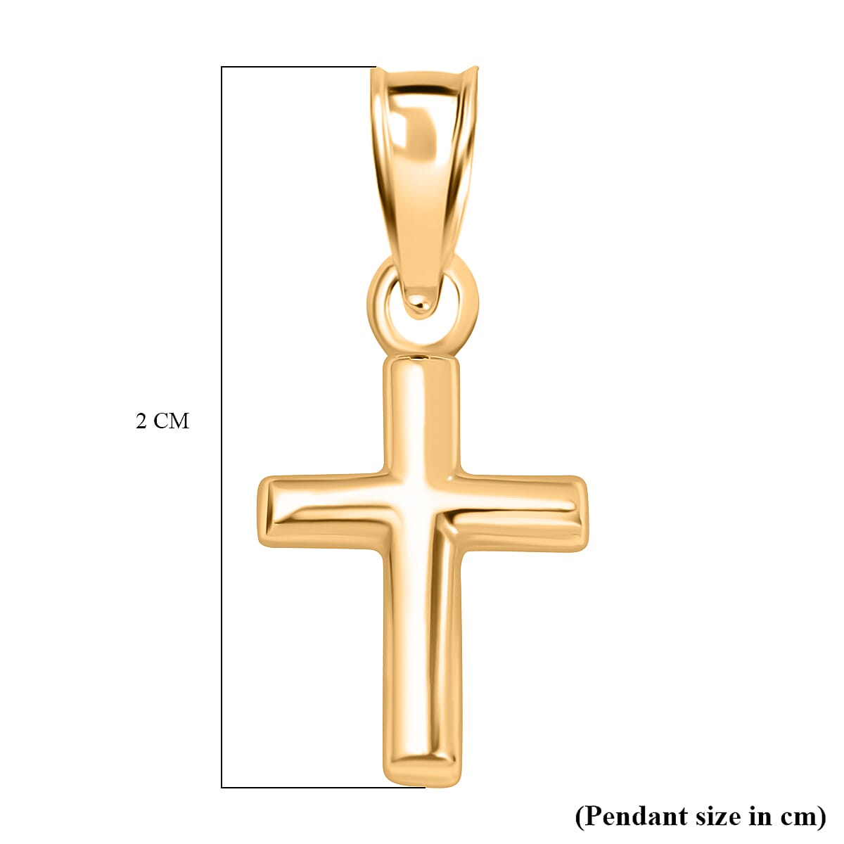 JCK Vegas Closeout - 14K Yellow Gold Classic Cross Pendant