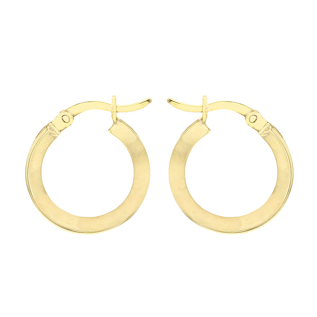 9K Yellow Gold  A   White Cubic Zirconia  Earring 0.44 pc,  Gold Wt. 1.4 Gms  0.440  Ct.