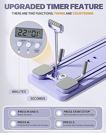 Multifunctional Portable Exercise Board - Purple