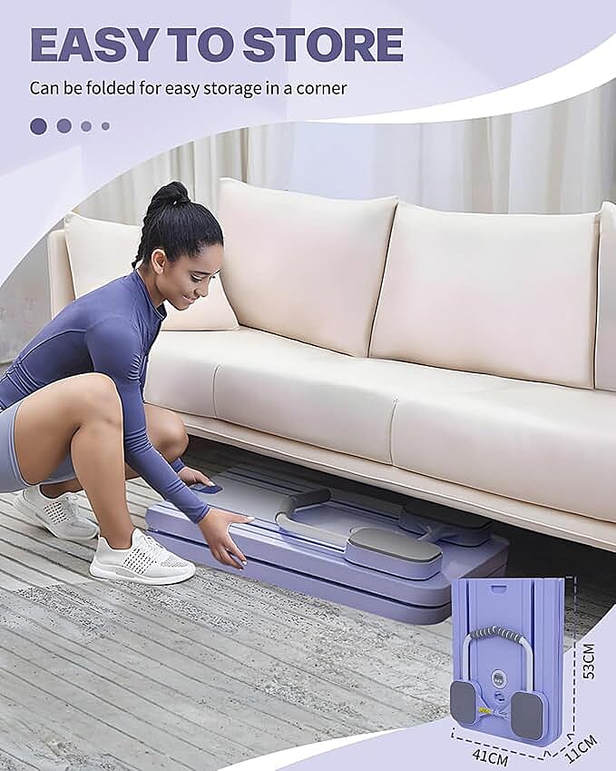 Soulsmart 8 in 1 Multifunctional Pilates Exercise Board (Size 1060x410x70mm) - Lilac