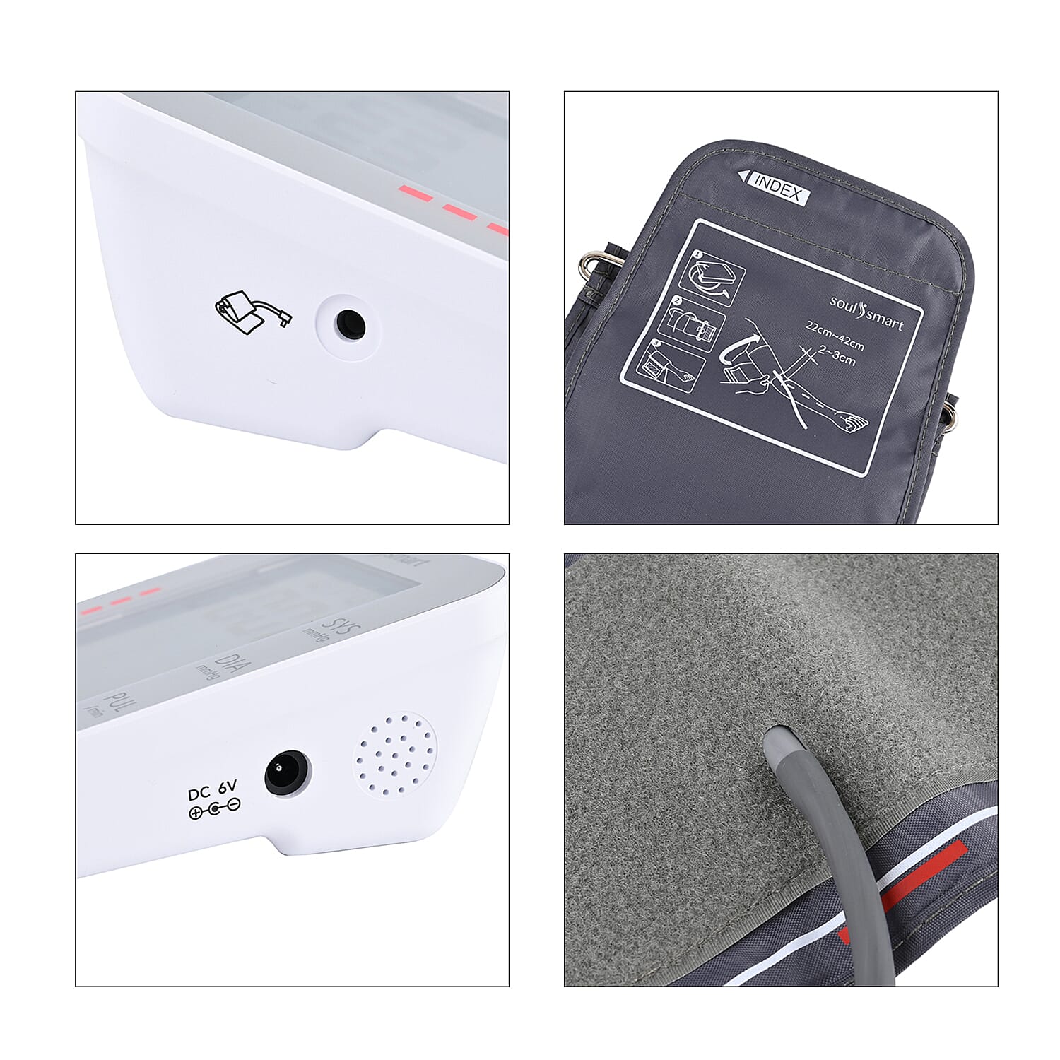 Soul Smart Blood Pressure Monitor - Stores 90 sets of memory for two users each, Calculates average for the latest 3 readings