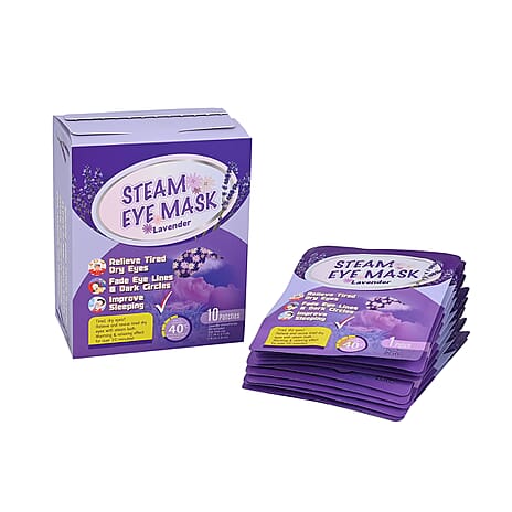 10 Piece Lavender Steam Eye Mask