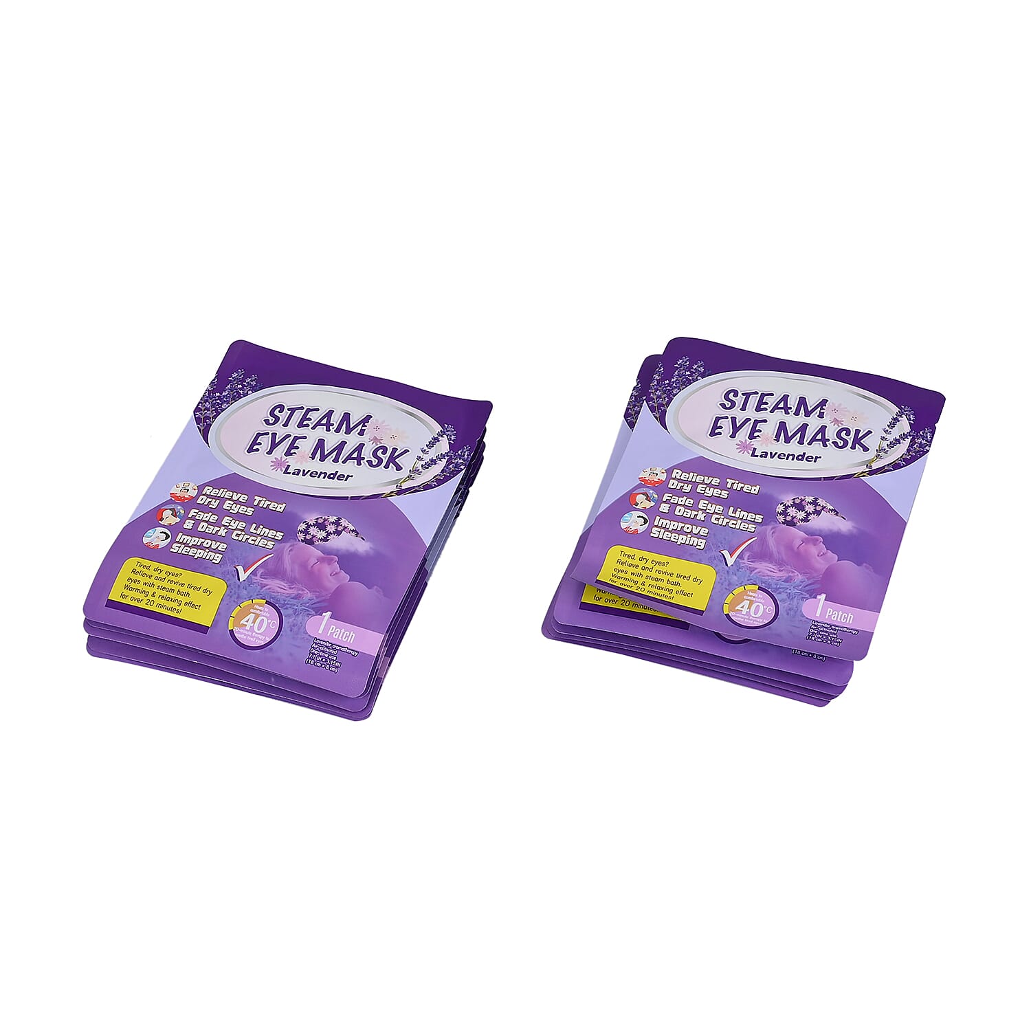 10 Piece Lavender Steam Eye Mask