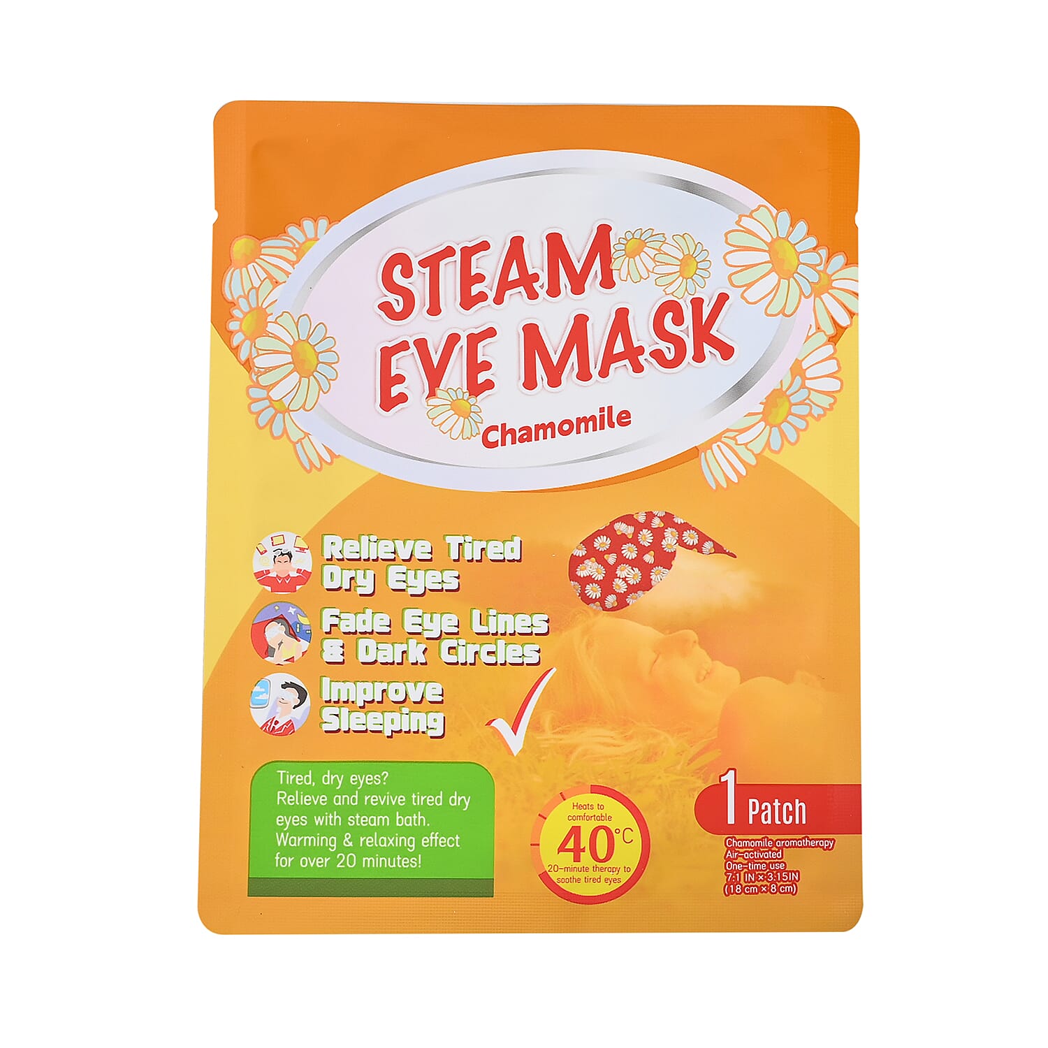 10 Piece Chamomile Steam Eye Mask