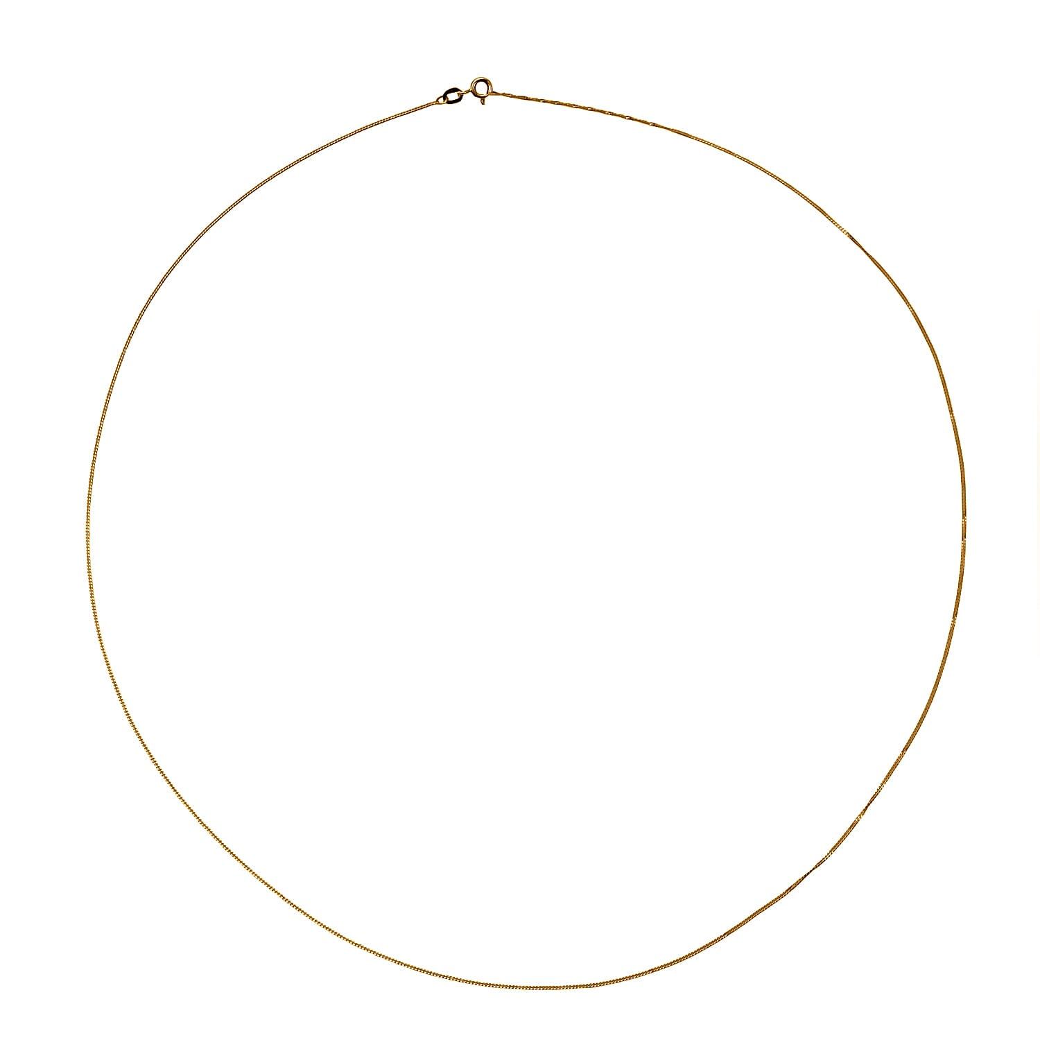 18K Yellow Gold  Necklace (Size - 24),  Gold Wt. 2.4 Gms