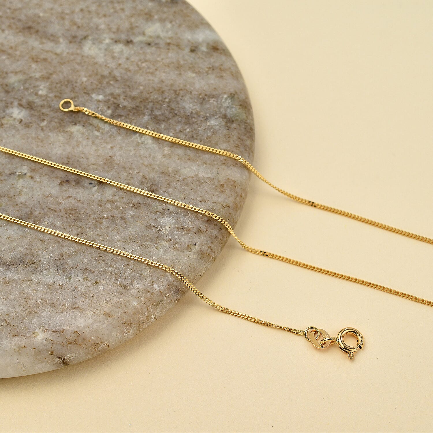 18K Yellow Gold  Necklace (Size - 24),  Gold Wt. 2.4 Gms