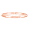 Rose Gold Overlay Sterling Silver Bangle (Size 8.0)