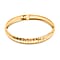 JCK Vegas Closeout - Diamond Cut Bangle in Yellow Gold Overlay Sterling Silver (Size 7.5)