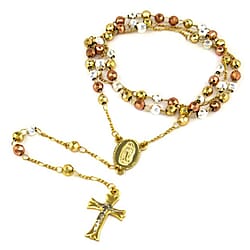 JCK Vegas Closeout - Rosary Necklace in Silver Plated - (Size - 26)