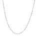 Rhodium Overlay Sterling Silver Chain (Size - 30)