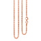 JCK Vegas Closeout - Rose Gold Overlay Sterling Silver Rambo Necklace (Size - 24)