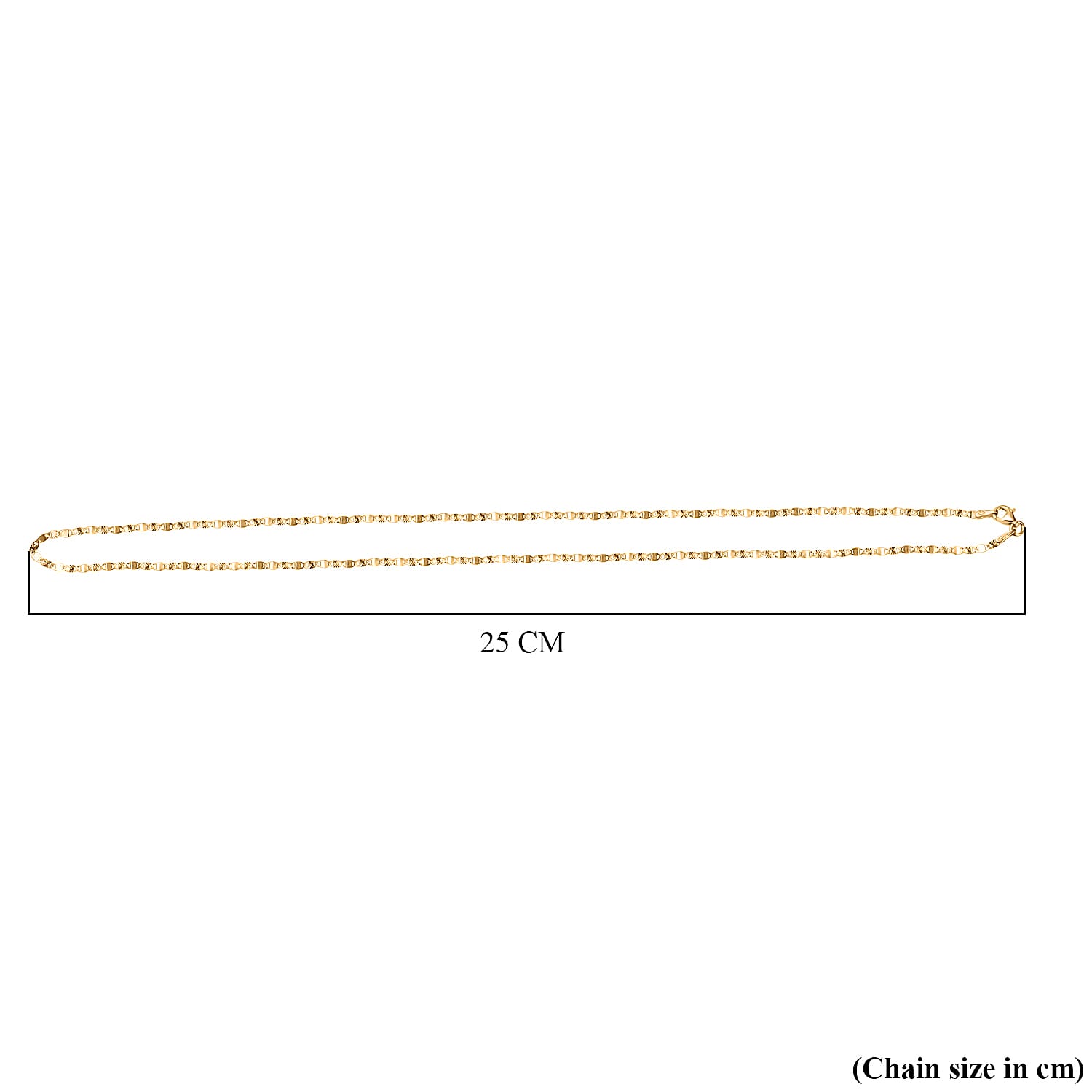 Vegas Close Out - Yellow Gold Overlay Sterling Silver Valentino Chain (Size - 24)