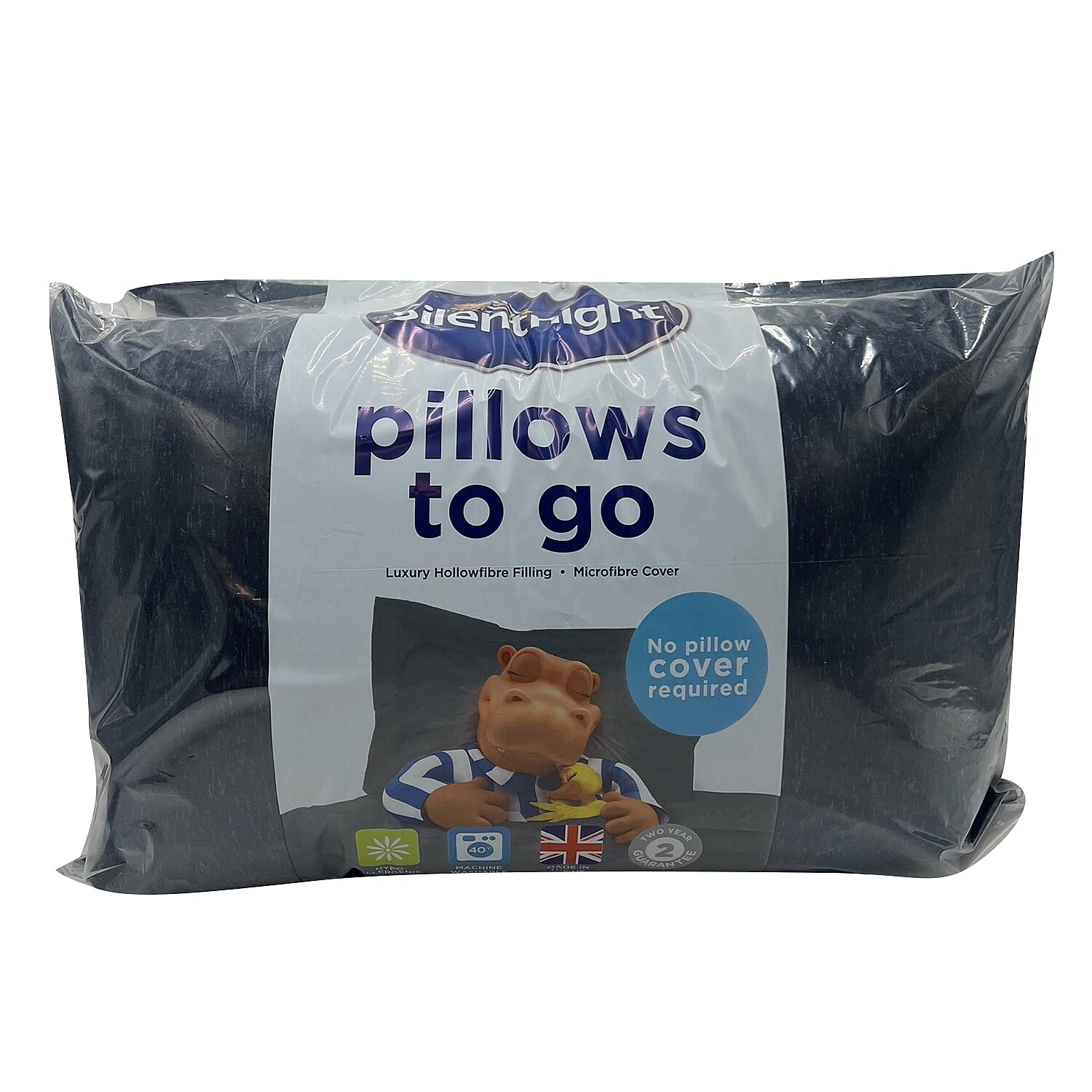 Silentnight Pillows to Go Pair - Navy