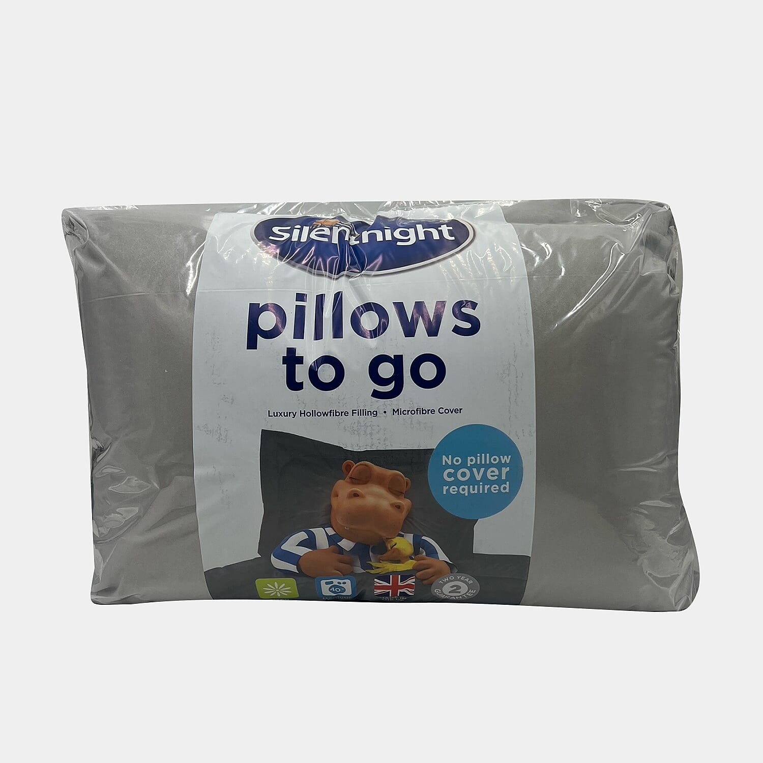 Silentnight Pillows to Go Pair - Grey