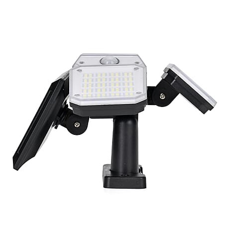 Outdoor Lighting - Solar LED 4 Head Lamp, 3-5m Sensor Range(Size 28x13x18 cm)