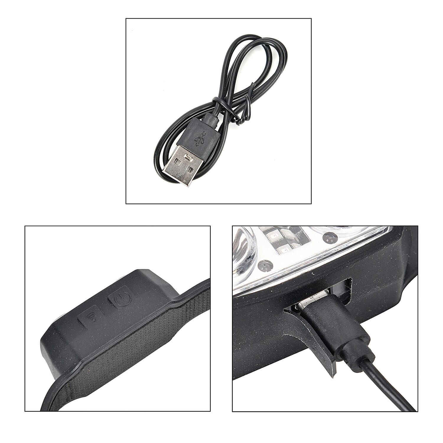 Head Lamp Rechargeable - 6 Modes - One Size - Black