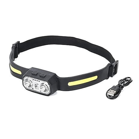 Head Lamp Rechargeable - 6 Modes - One Size - Black