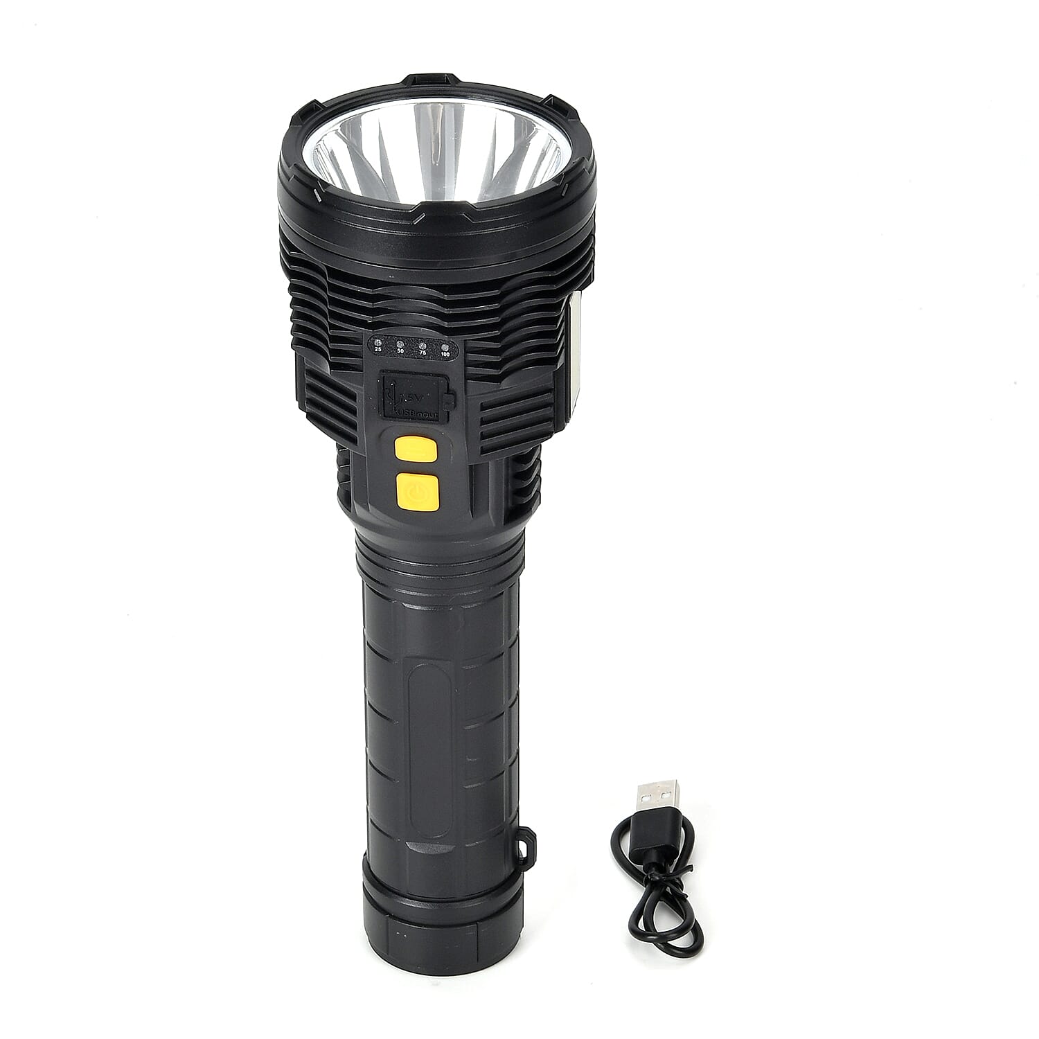 Rechargable Jumbo Flashlight LED - 3 Cob Flashlight (1500 mAh Battery)
