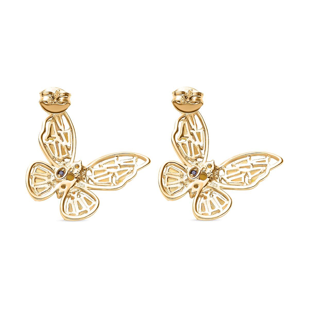 GP Italian Garden Collection - Hebei Peridot Earrings in 18K YG Vermeil Plated Sterling Silver 2.60 Ct