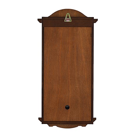 Vintage Home Decor Luxury Range - Antique Style Wooden Carriage Clock with Swinging Pendulum  (Size 27x56x1 cm) - Brown