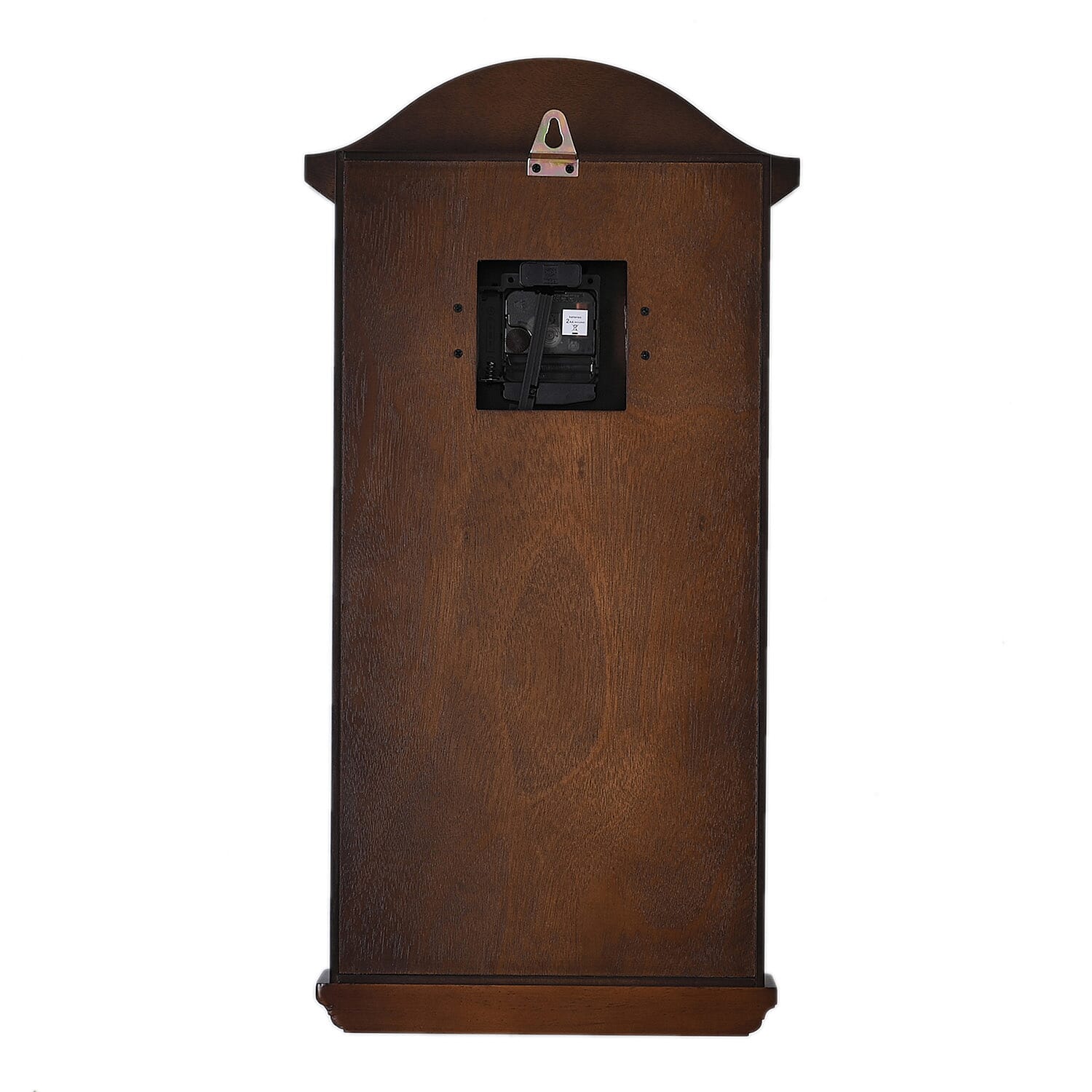 Vintage Home Decor Luxury Range - Antique Style Wooden Carriage Clock with Swinging Pendulum  (Size 27x56x1 cm) - Dark Brown