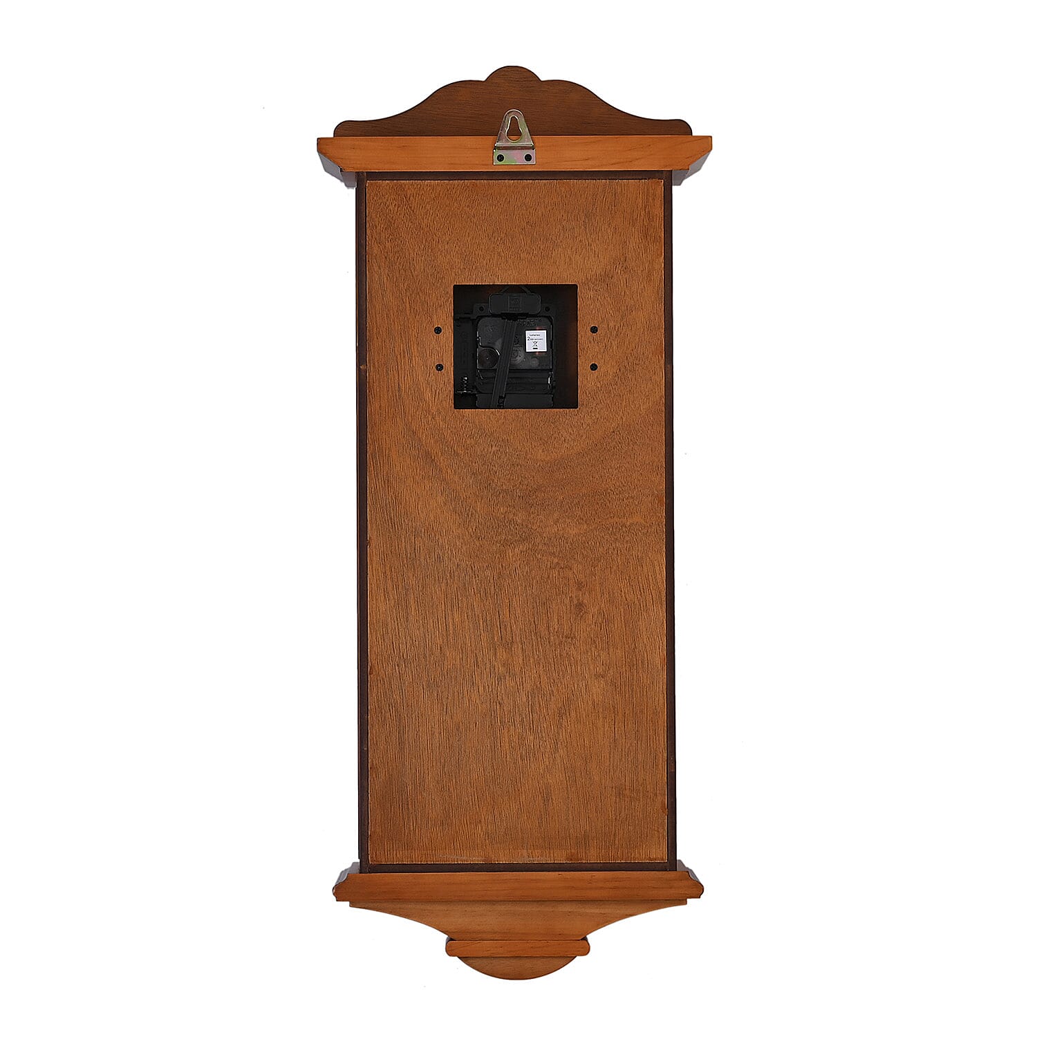 Last in Stock - Vintage Home Decor Luxury Range - Antique Style Wooden Carriage Clock with Swinging Pendulum  (Size 27x56x1 cm) - Orange