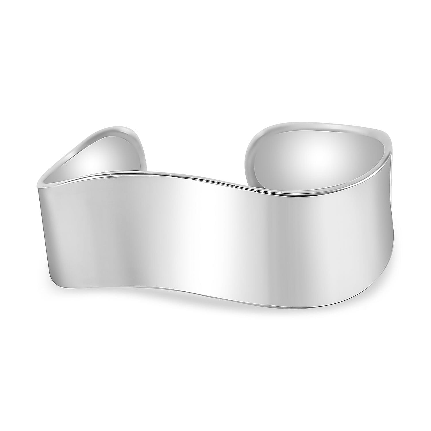 Thai Silver Wave Bangle (Size - 7.5), Silver Wt. 20.00 Gms.