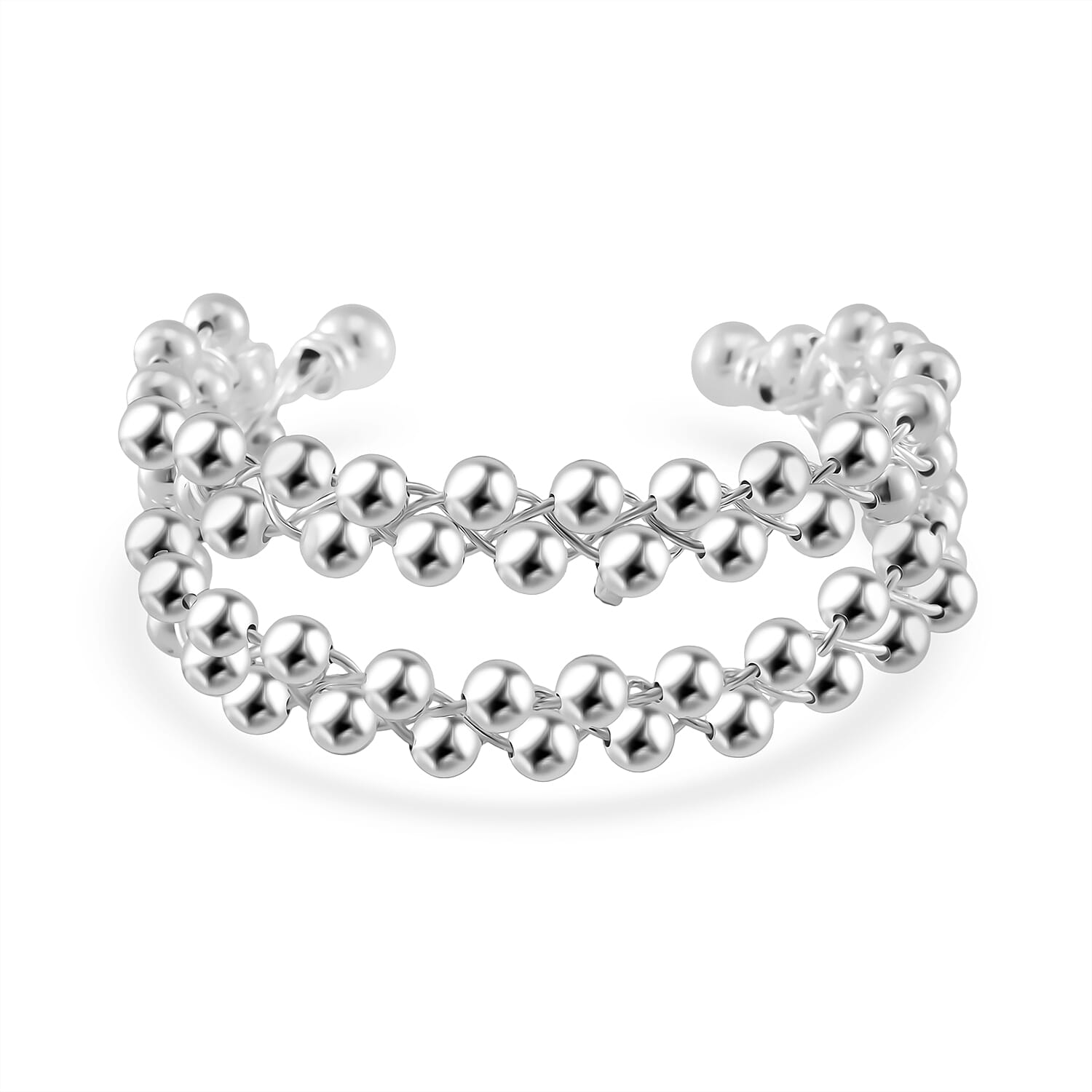 Designer Inspired Bubble Multi Row Bangle (Size - 7.5)
