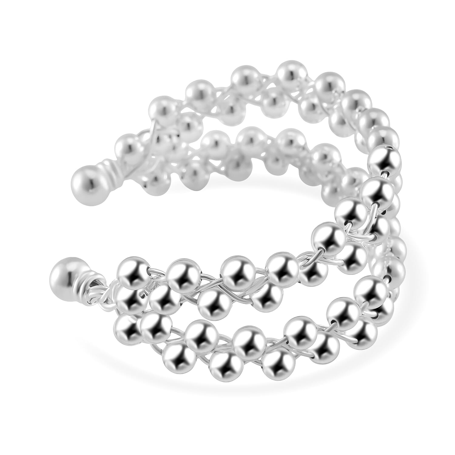Designer Inspired Bubble Multi Row Bangle (Size - 7.5)