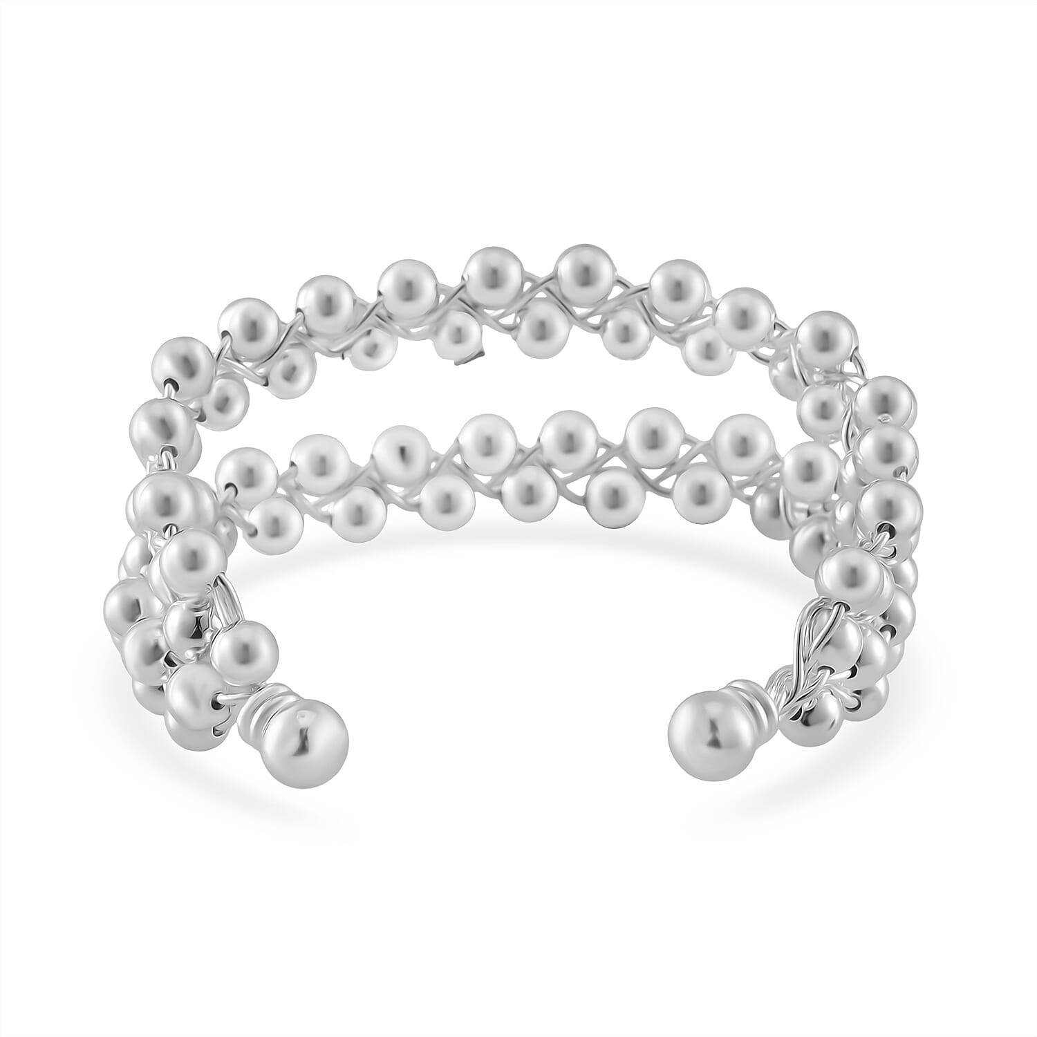 Designer Inspired Bubble Multi Row Bangle (Size - 7.5)