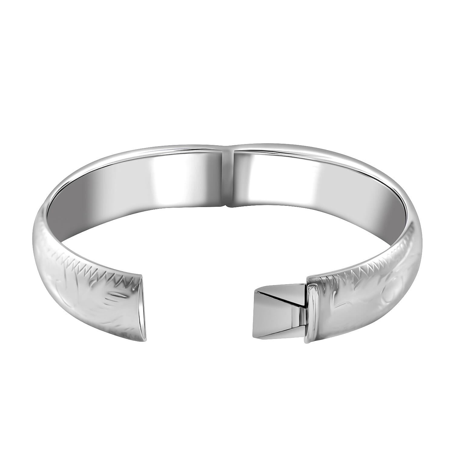 Heavy Silver Bangle (Size - 7.5), Silver Wt. 28.82 Gms.