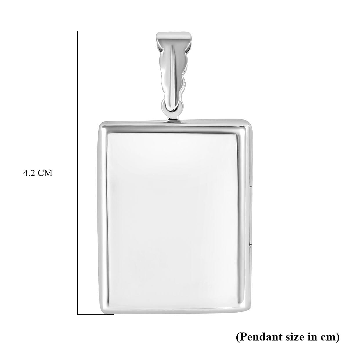 Thai Silver Square Locket Pendant, Silver wt. 8.30 Gms.
