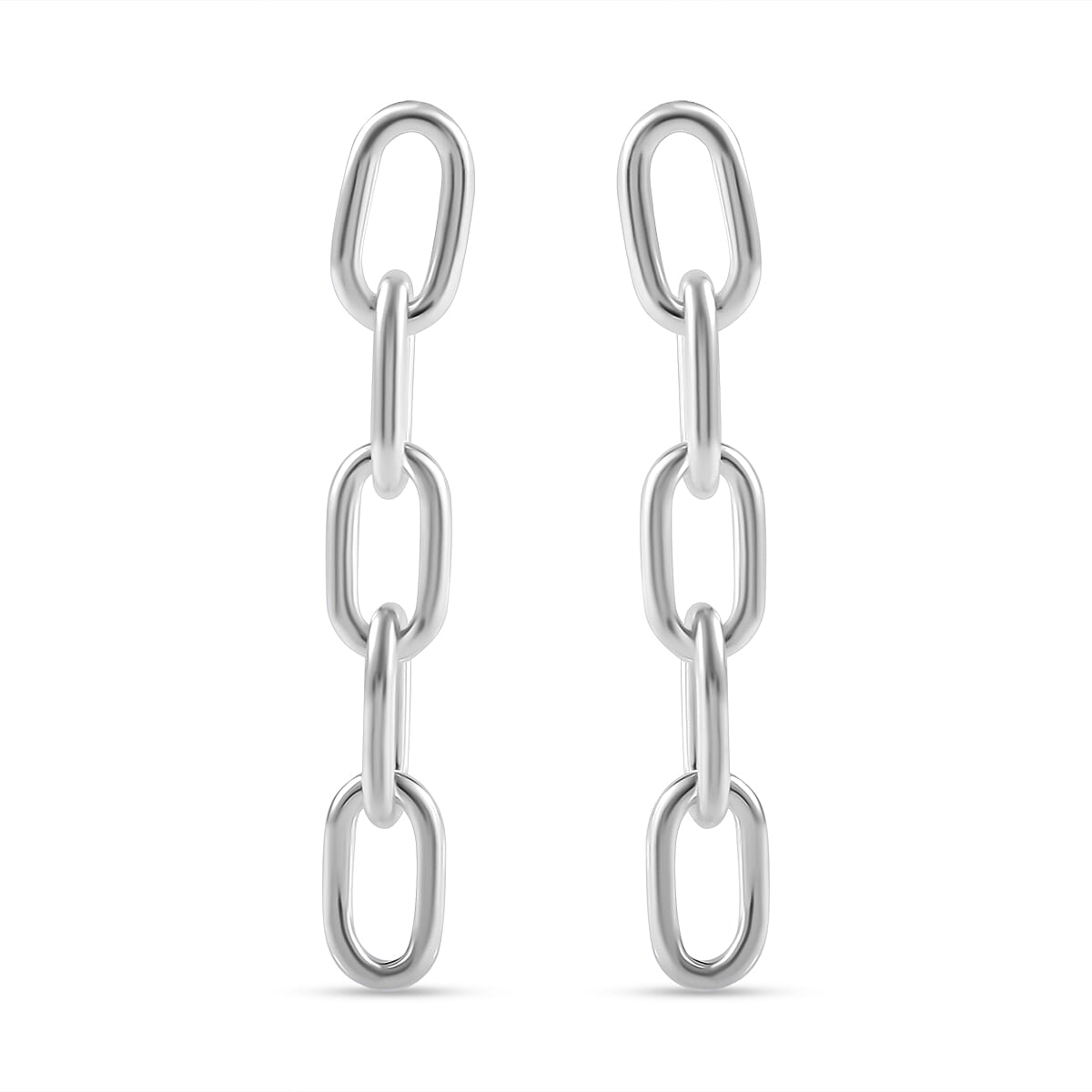 Thai Silver Paperclip Earring with Push Back