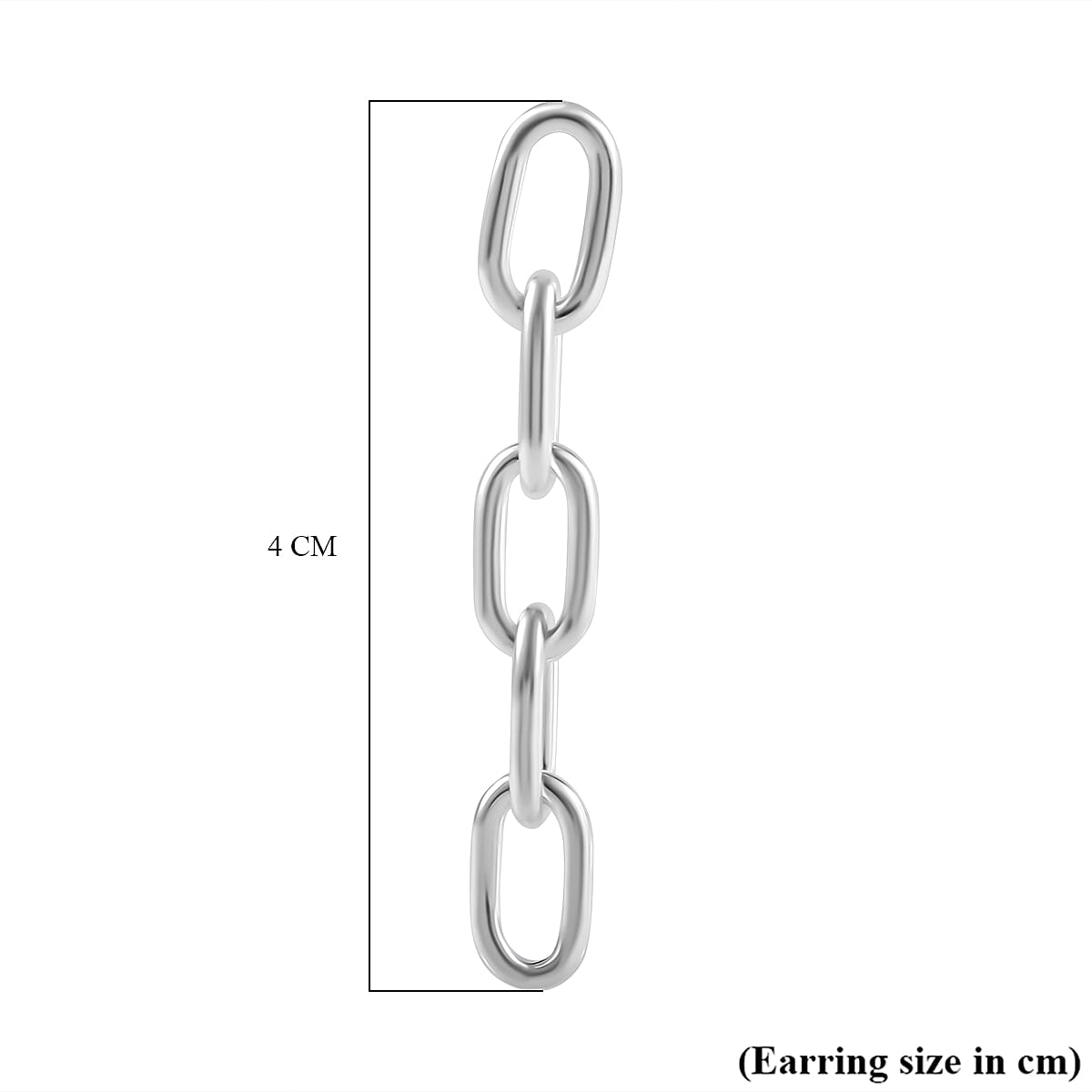 Thai Silver Paperclip Earring with Push Back