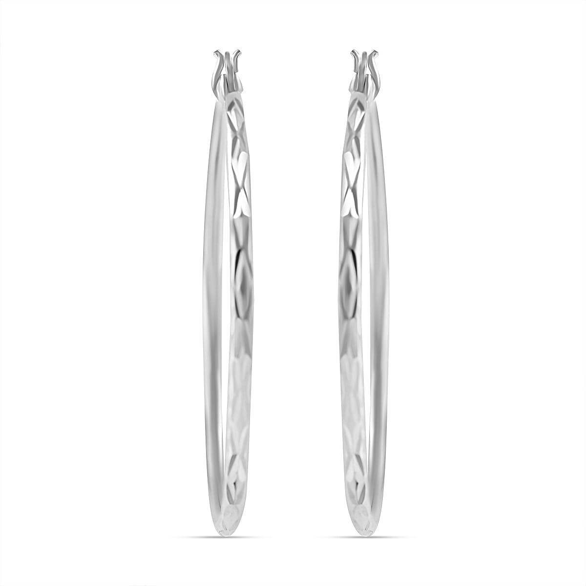 OneTime Deal- Sterling Silver Hoop Earring With Clasp