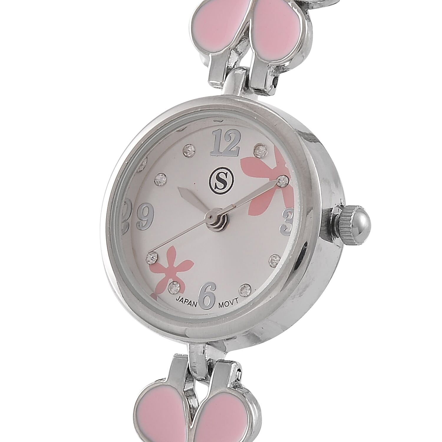 Strada Enamel-Detail Watch with Japanese Movement - Water Resistant (Pink)