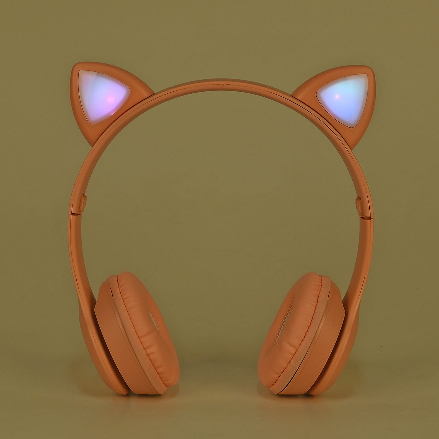 Bluetooth Wireless Cat Ears Headphone with Light - Pink -  3hr Charge