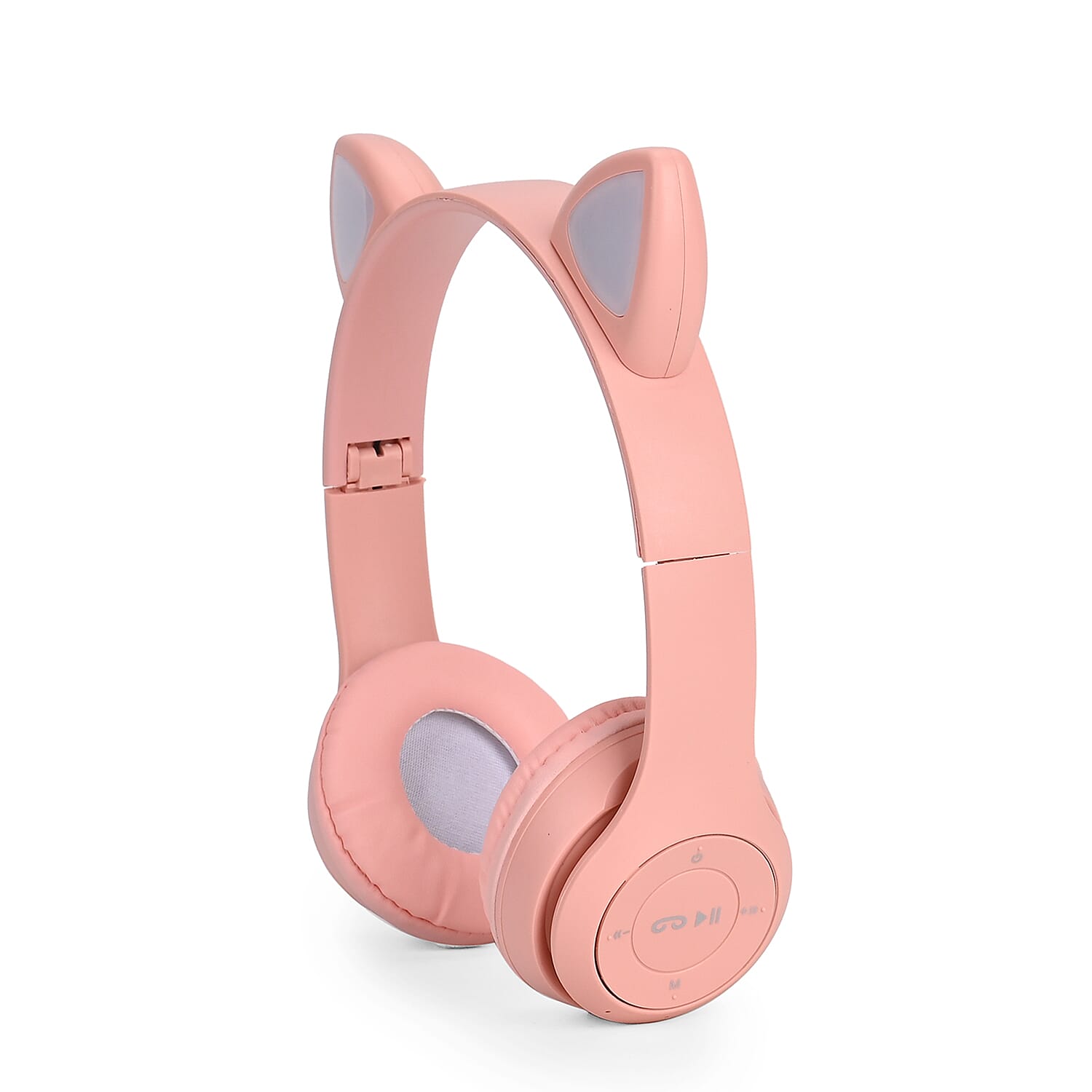 Bluetooth Wireless Cat Ears Headphone with Light - Pink -  3hr Charge