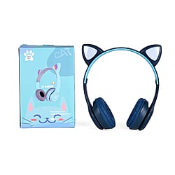 Wireless Cat Ears Headphones with Light
