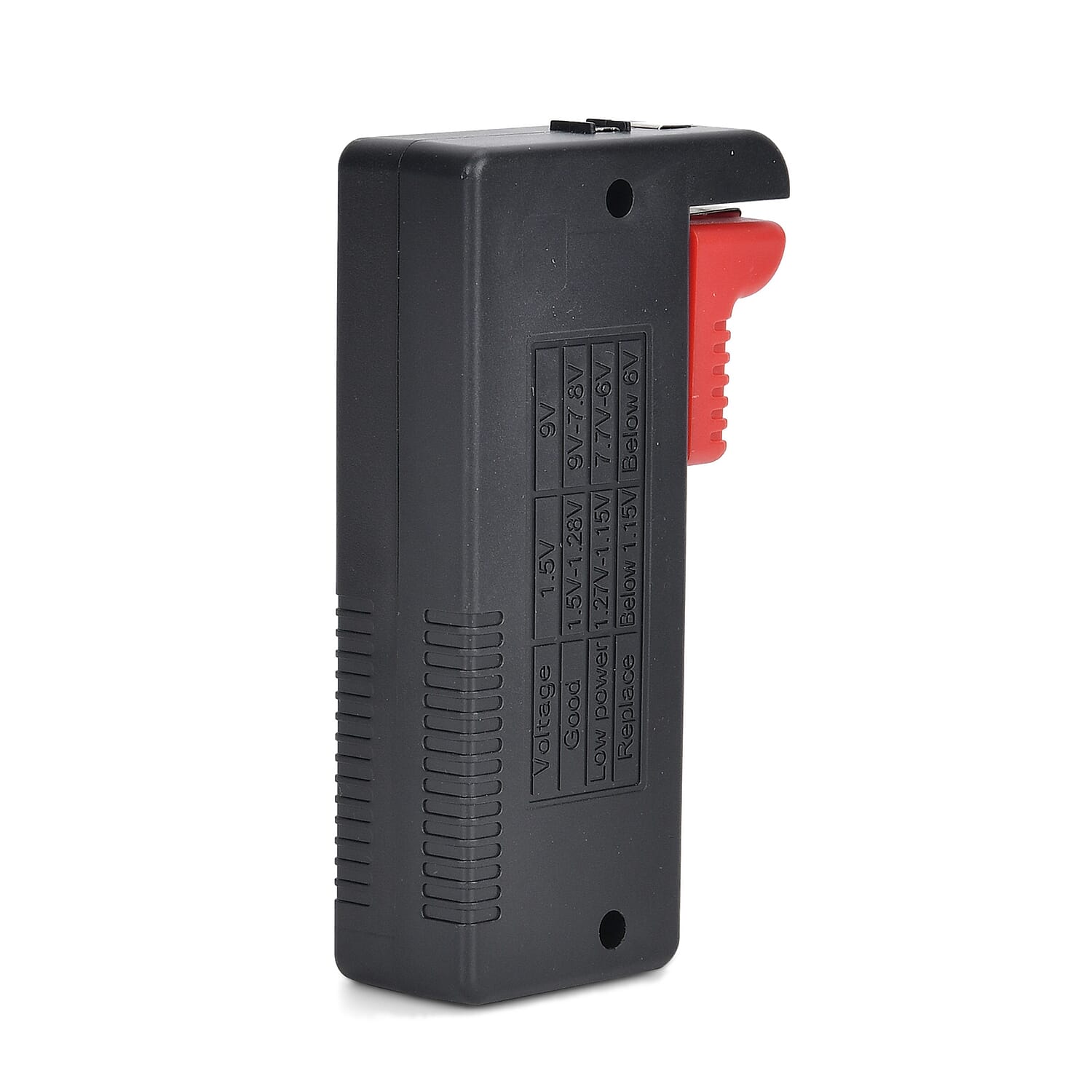 Battery Tester (Works with all Standard - Rechargeable Batteries) - Red - Black