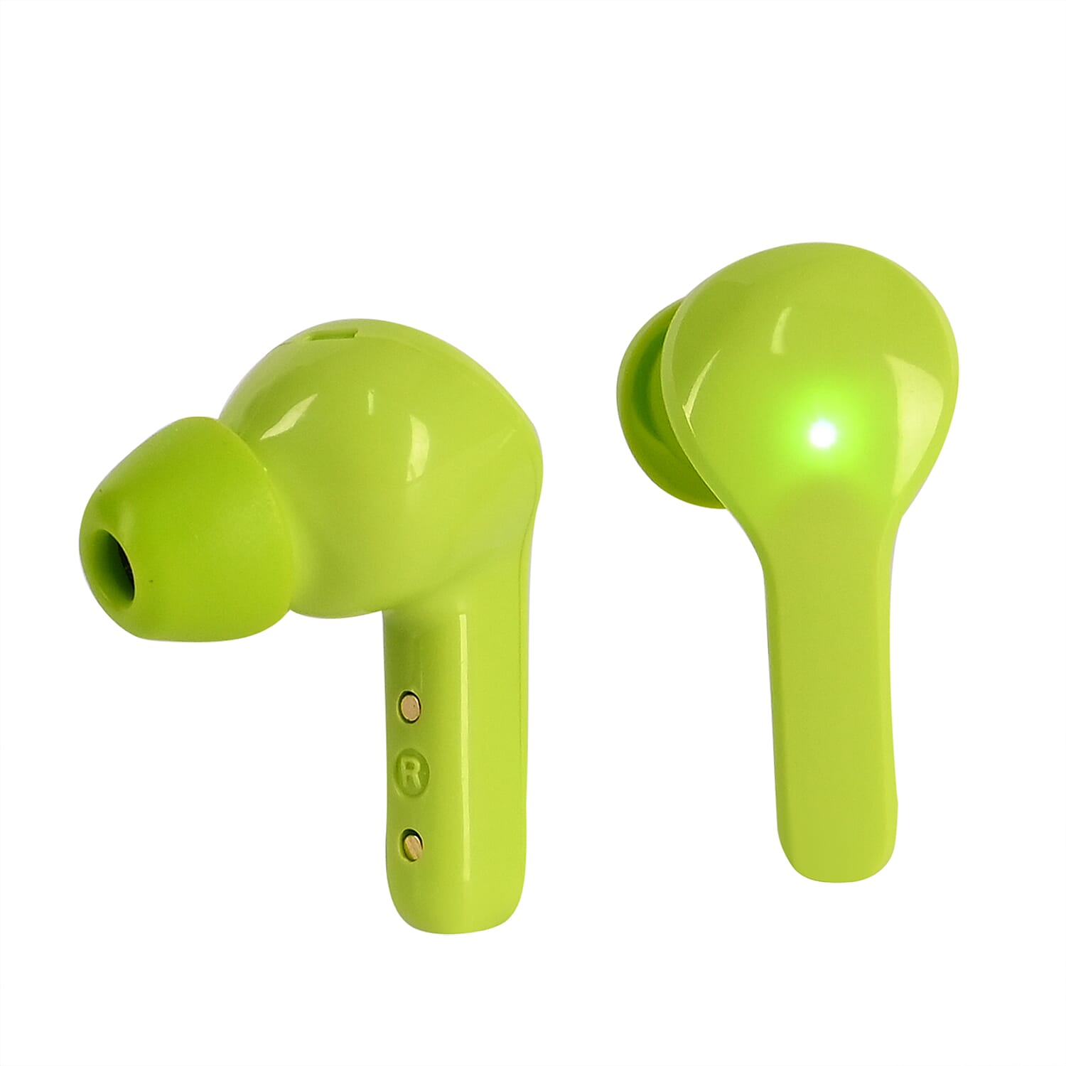 Wireless Bluetooth In-Ear Headphones With Digital LED Battery Display- Green