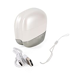 Wireless Earbud Headphones with Battery Display and Lanyard