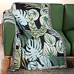 Soft Woven Jacquard Couch Throw + Wall Hanging
