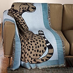 Soft Woven Jacquard Couch Throw + Wall Hanging