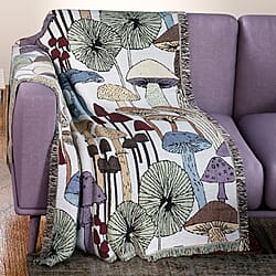 Soft Woven Jacquard Couch Throw + Wall Hanging