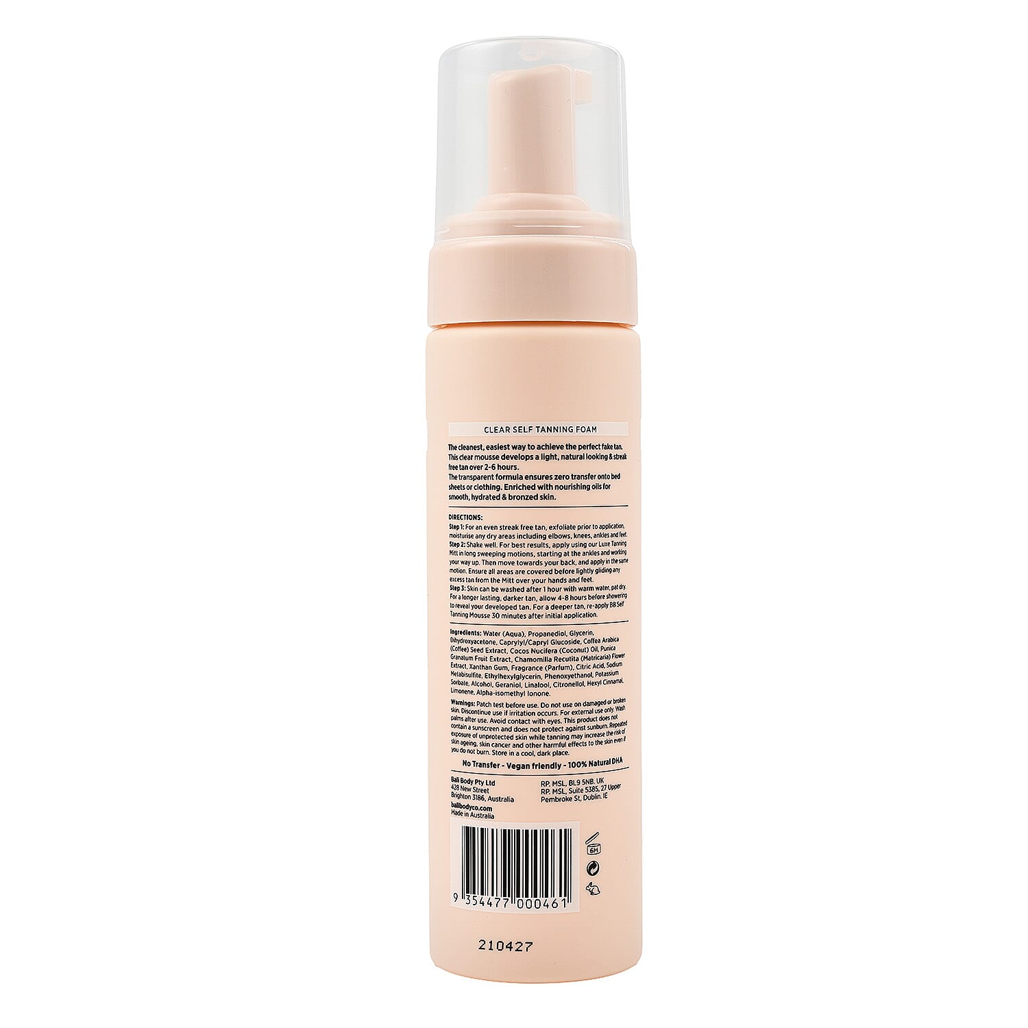 BALI BODY Self Tanning Mousse Light - 200ml BALI BODY Self Tanning Mousse Light - 200ml