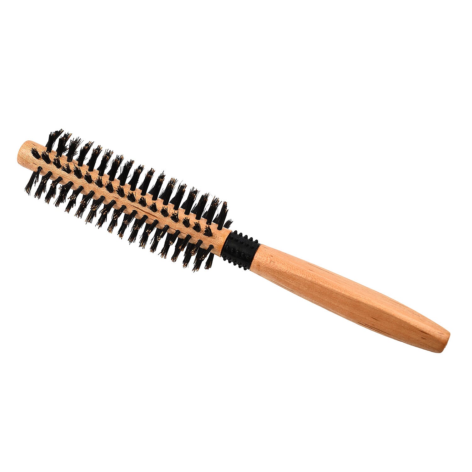 Cetuem Round Bristle Wood Handle Hair Brush (3mm Radius)