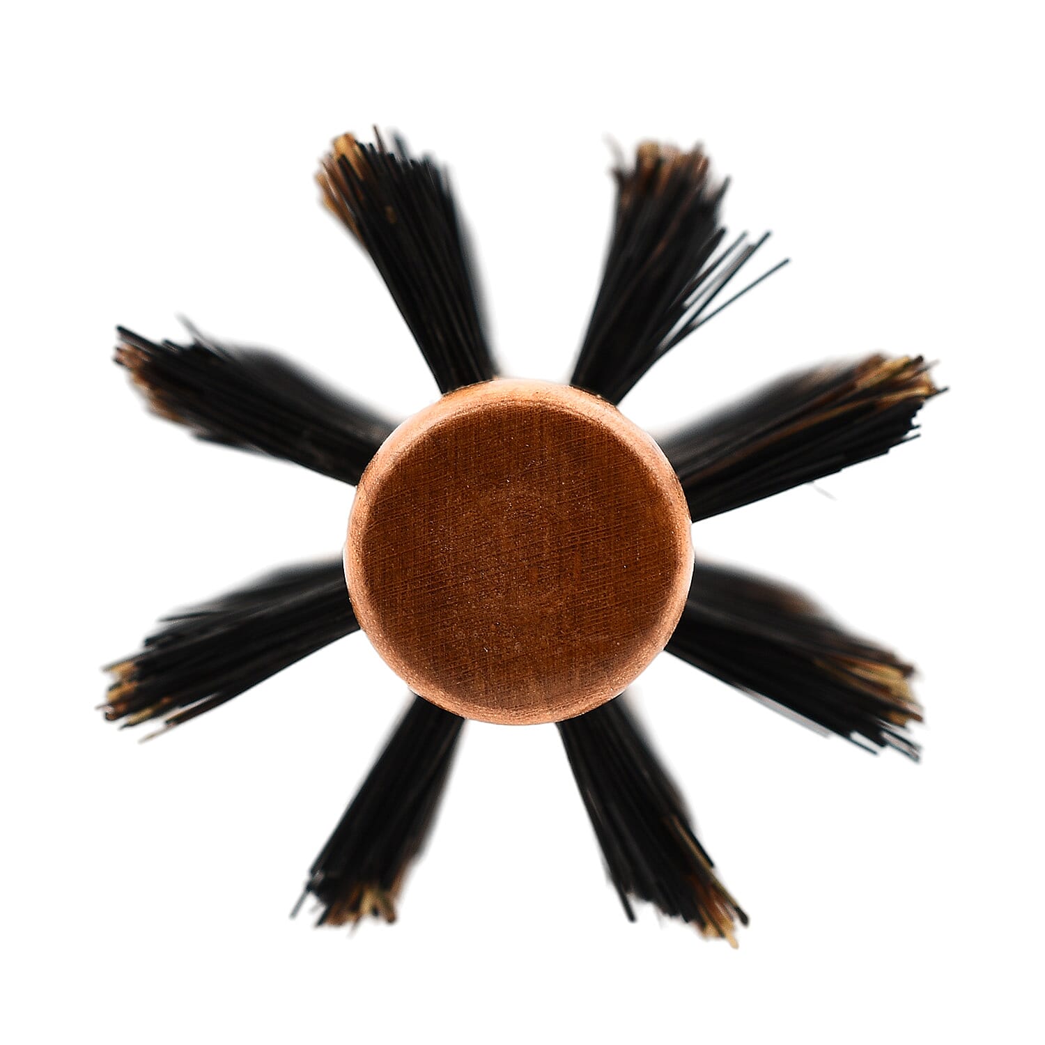 Cetuem Round Bristle Wood Handle Hair Brush (3mm Radius)