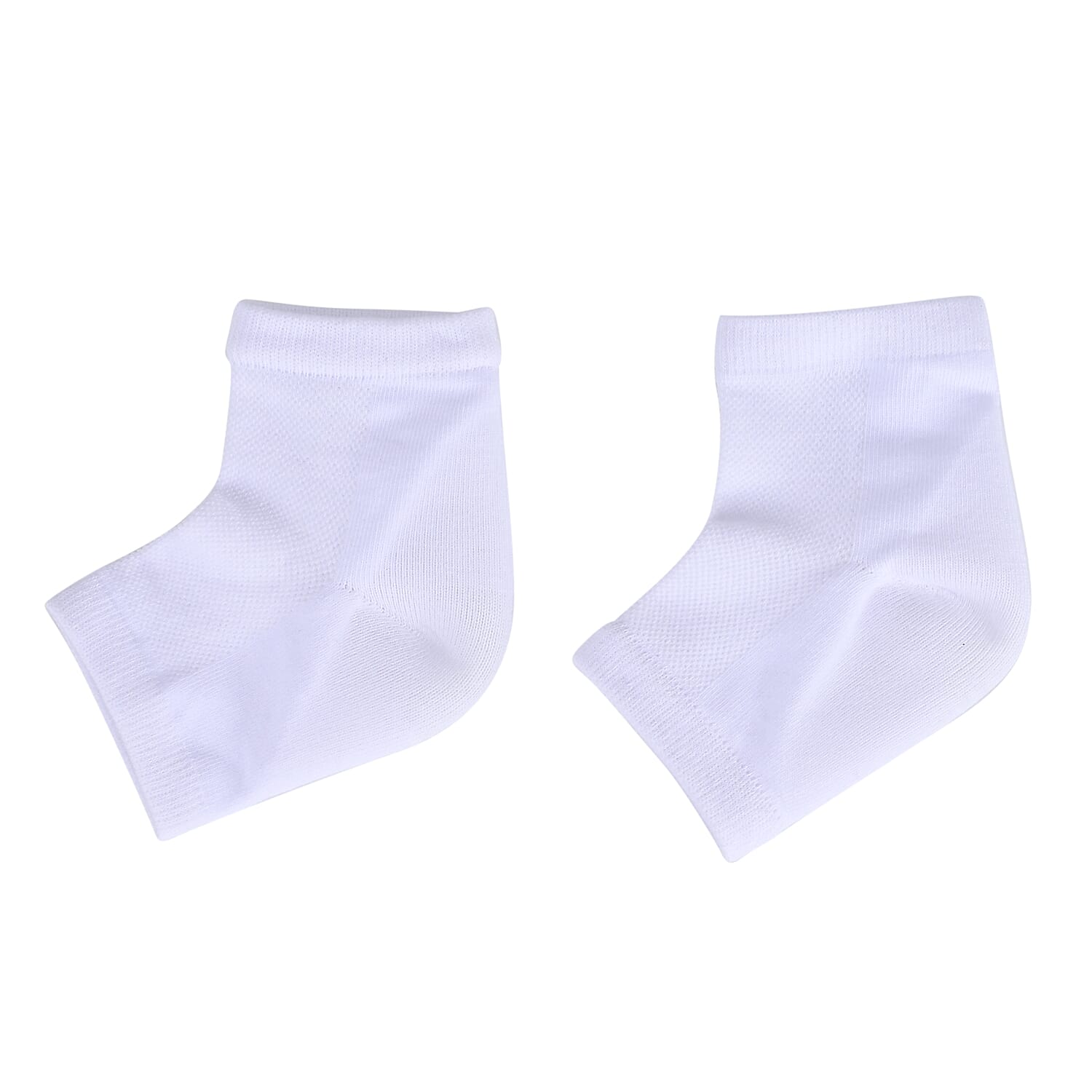 3 Packs Moisturizing Heel Socks (Size 18x1x1 cm) - Grey, Beige & White -  effectively preventing cracked feet and softening dead skin