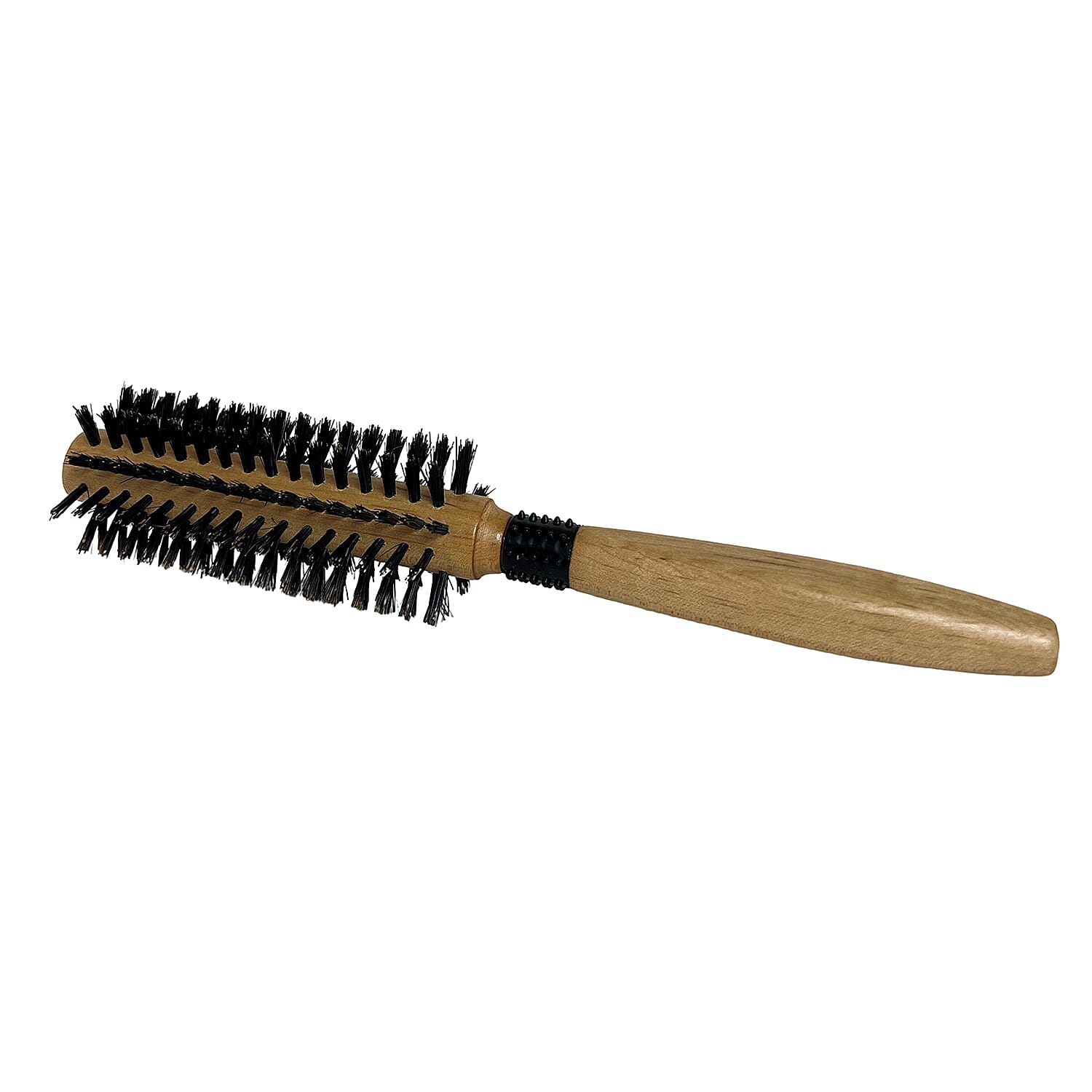 Cetuem Round Bristle Wood Handle Hair Brush (4mm Radius)